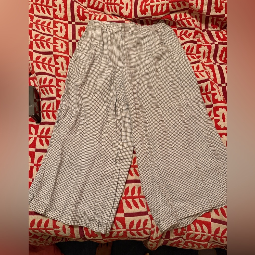 not PERFECT linen maxi WELS wide leg linen pants